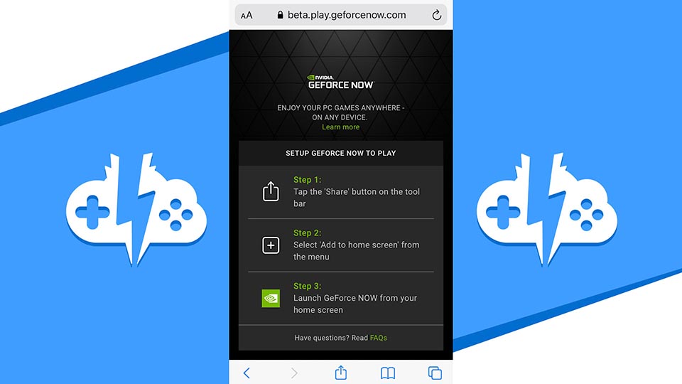 GeForce Now Install on iPhone - Cloud Gaming Battle